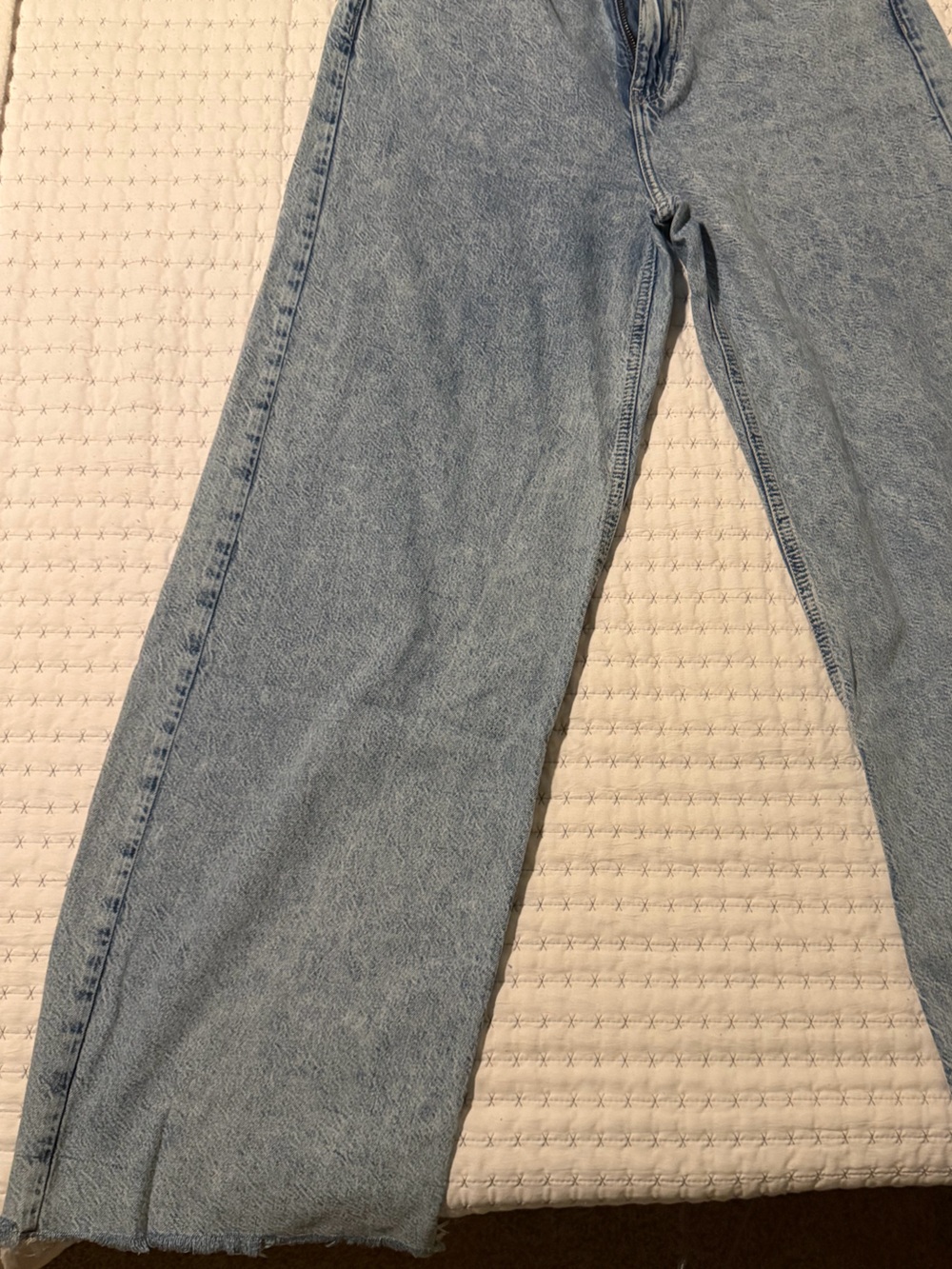 Forever 21 Light Blue Wide-Leg Jeans
